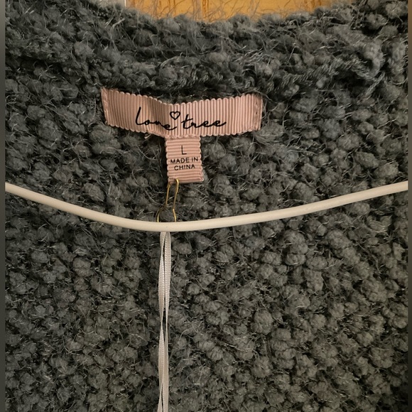 NWT Love tree size large fluffy sweater - Picture 3 of 3
